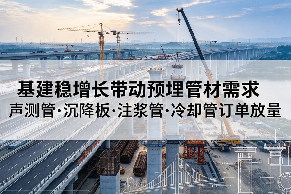 米林基建稳增长带动预埋监测管材需求,声测管、沉降板、注浆管订单持续放量