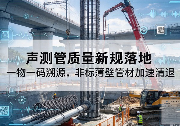 米林声测管质量新规落地，一物一码溯源，非标薄壁管材加速清退